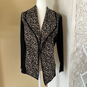 Chicos NWT lightweight animal print jacket. Size 0.